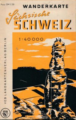 Sächsische Schweiz Wanderkarte DDR