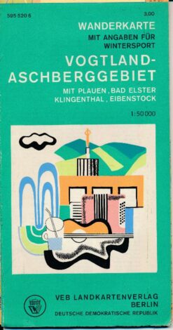Vogtland-Aschberggebiet Wanderkarte DDR