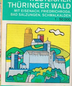 Westlicher Thüringer Wald Wanderkarte DDR