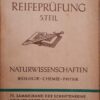 Weg zur Reifeprüfung Lehrbuch 1943