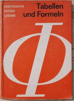 Tabellen und Formeln Tafelwerk DDR Lehrbuch DDR 1973