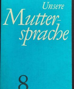 Unsere Muttersprache Klasse 8 Lehrbuch DDR 1980