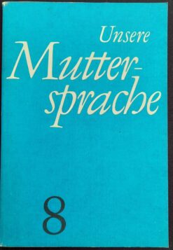Unsere Muttersprache Klasse 8 Lehrbuch DDR 1980