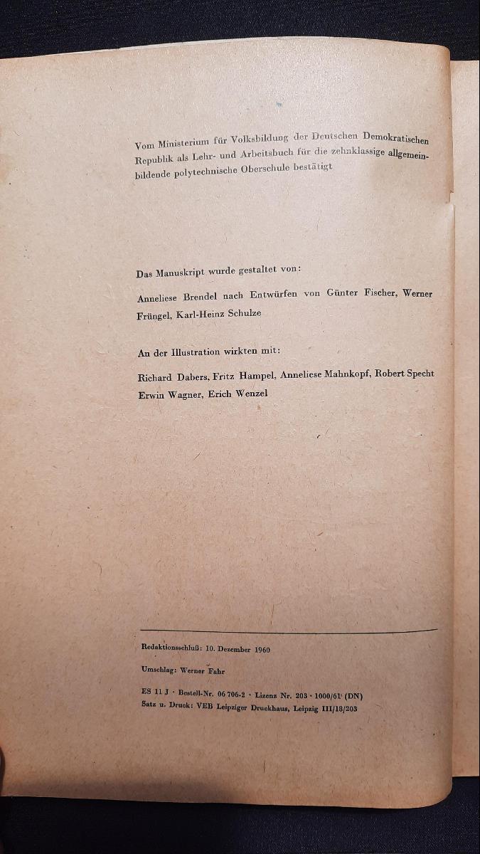 UNTERRICHTSTAG IN DER SOZIALISTISCHEN PRODUKTION Lehrbuch DDR 1962 UTP 7. Klasse – Bild 3