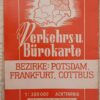 Verkehrs-u Bürokarte Potsdam, Frankfurt, Cottbus DDR