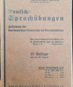 Deutsche Sprachübungen Lehrbuch 1931