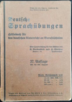 Deutsche Sprachübungen Lehrbuch 1931