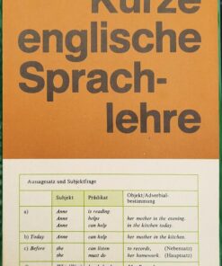 Kurze englische Sprachlehre Lehrbuch DDR Lehrbuch DDR 1987