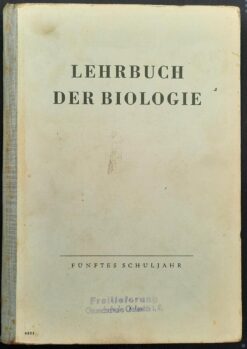 LEHRBUCH DER BIOLOGIE FÜR DAS 5. SCHULJAHR Lehrbuch DDR 1950
