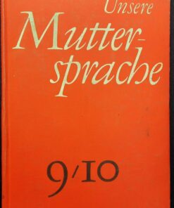Unsere Muttersprache 9. / 10. Klasse Lehrbuch DDR 1970
