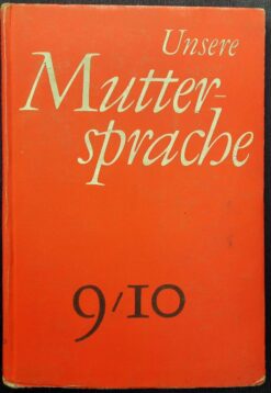 Unsere Muttersprache 9. / 10. Klasse Lehrbuch DDR 1970
