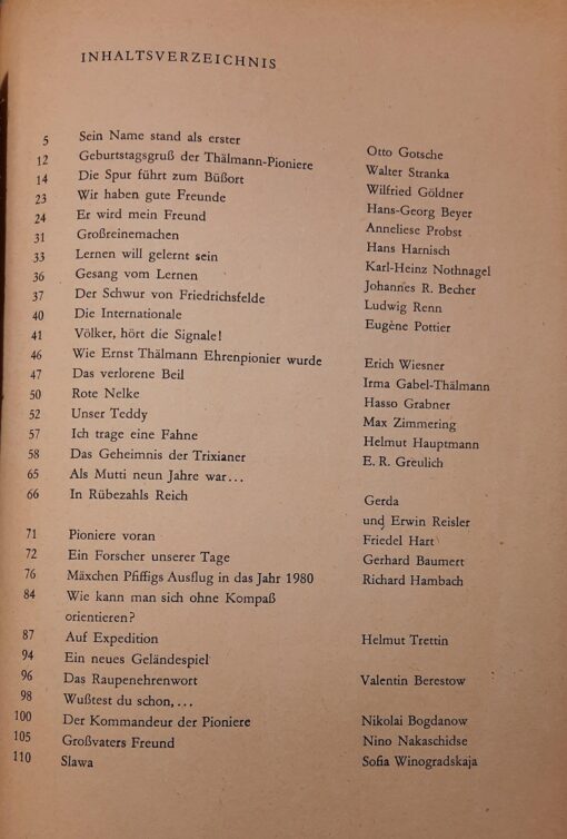 Der Sputnik ist unser Zeichen Almanach für Thälmann-Pioniere DDR 1967 – Bild 4