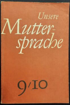 Unsere Muttersprache 9./10. Klasse Lehrbuch DDR 1978