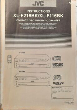 BETRIEBSANWEISUNG AUTOMATISCHER CD-WECHSLER JVC XL-F216BK/XL-F116BK