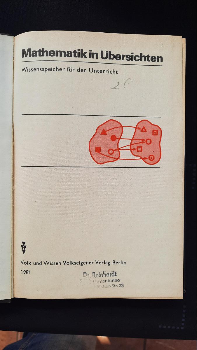Mathematik in Übersichten Lehrbuch DDR 1981 – Bild 2