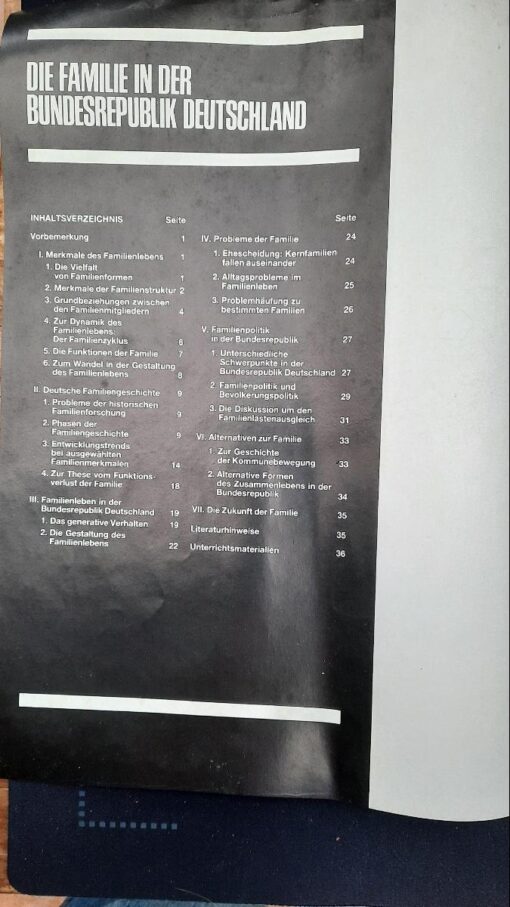 DIE FAMILIE IN DER BUNDESREPUBLIK DEUTSCHLAND Informationen zur politischen Bildung 1985 – Bild 2