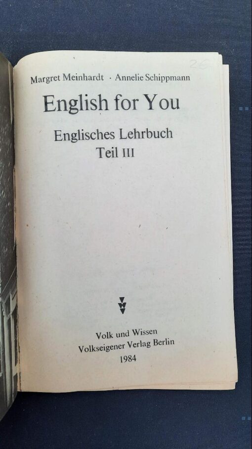 English for You III Lehrbuch DDR 1984 – Bild 2