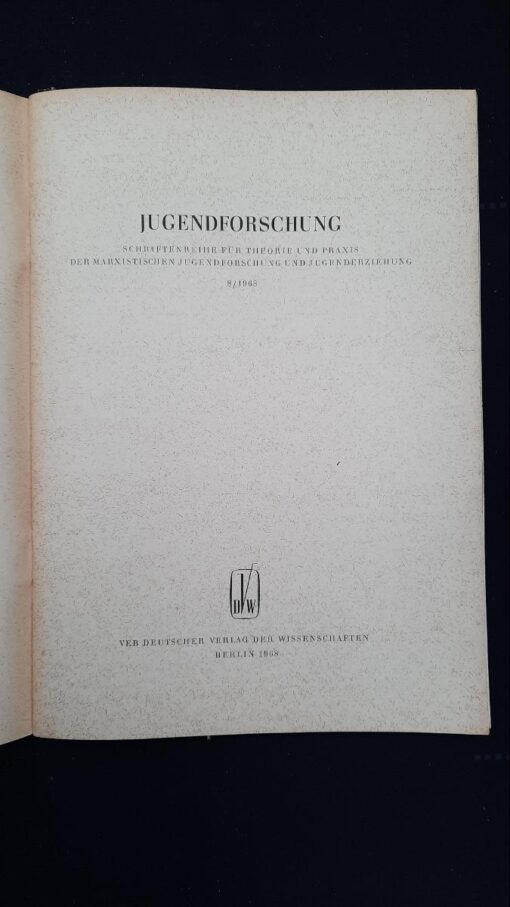 JUGENDFORSCHUNG 8 1968  DDR Zeitschrift – Bild 2