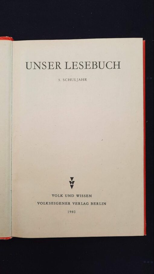 UNSER LESEBUCH 5. Schuljahr Lehrbuch DDR 1980 – Bild 2