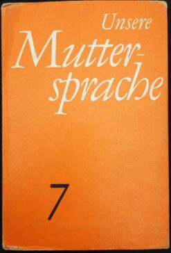 Unsere Muttersprache Klasse 7 Lehrbuch DDR 1970