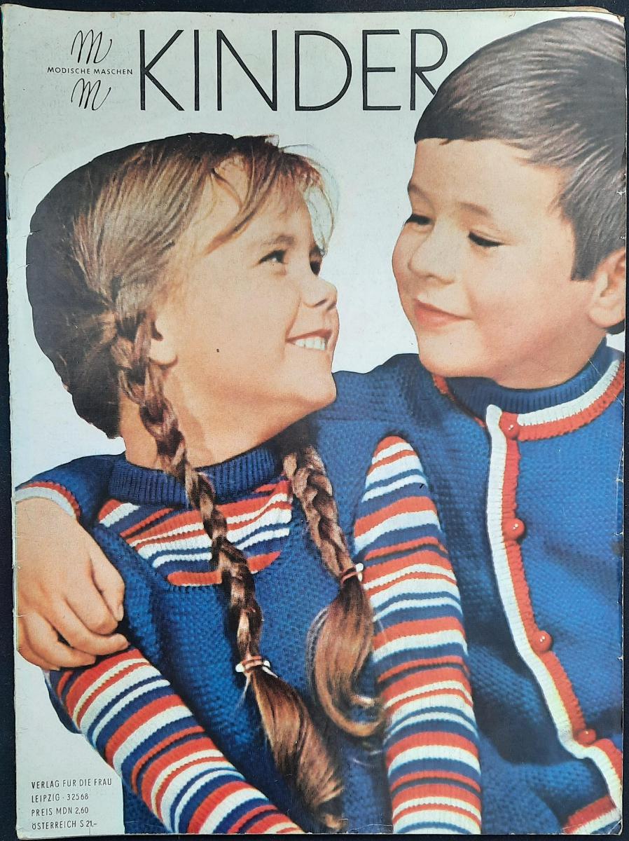 Kinder Modische Maschen Mode Zeitschrift DDR mit Arbeitsanleitung