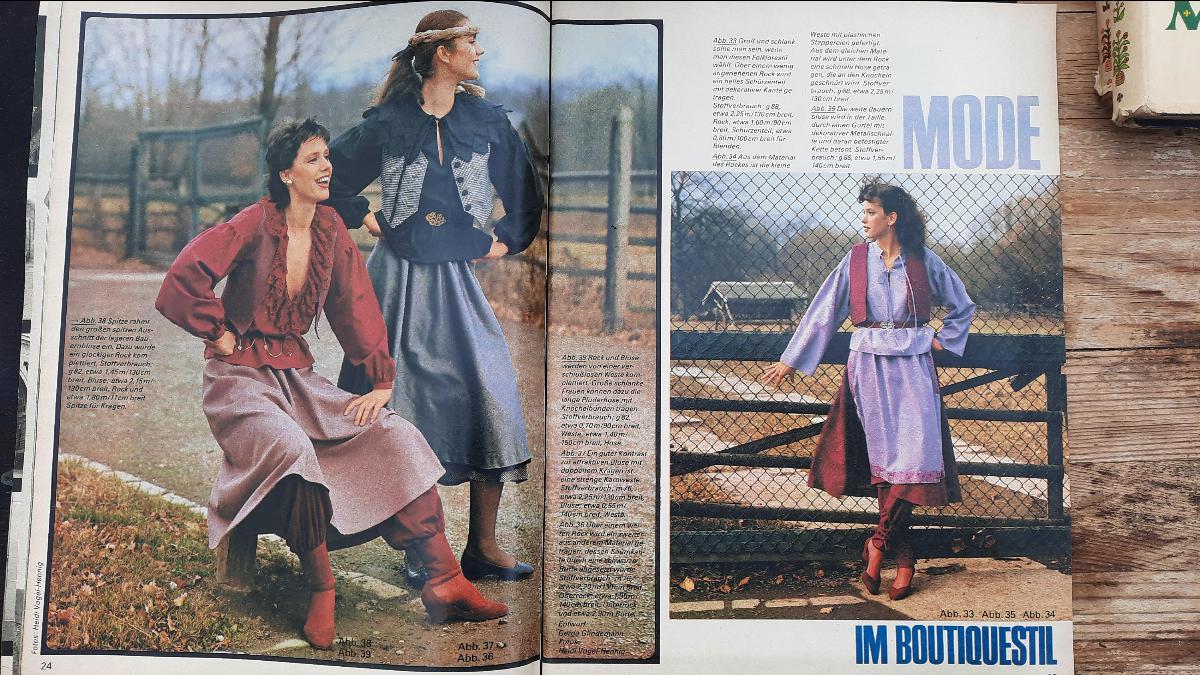 Saison Heft 2 1983 Mode Zeitschrift DDR mit Schnittmusterbogen – Bild 3