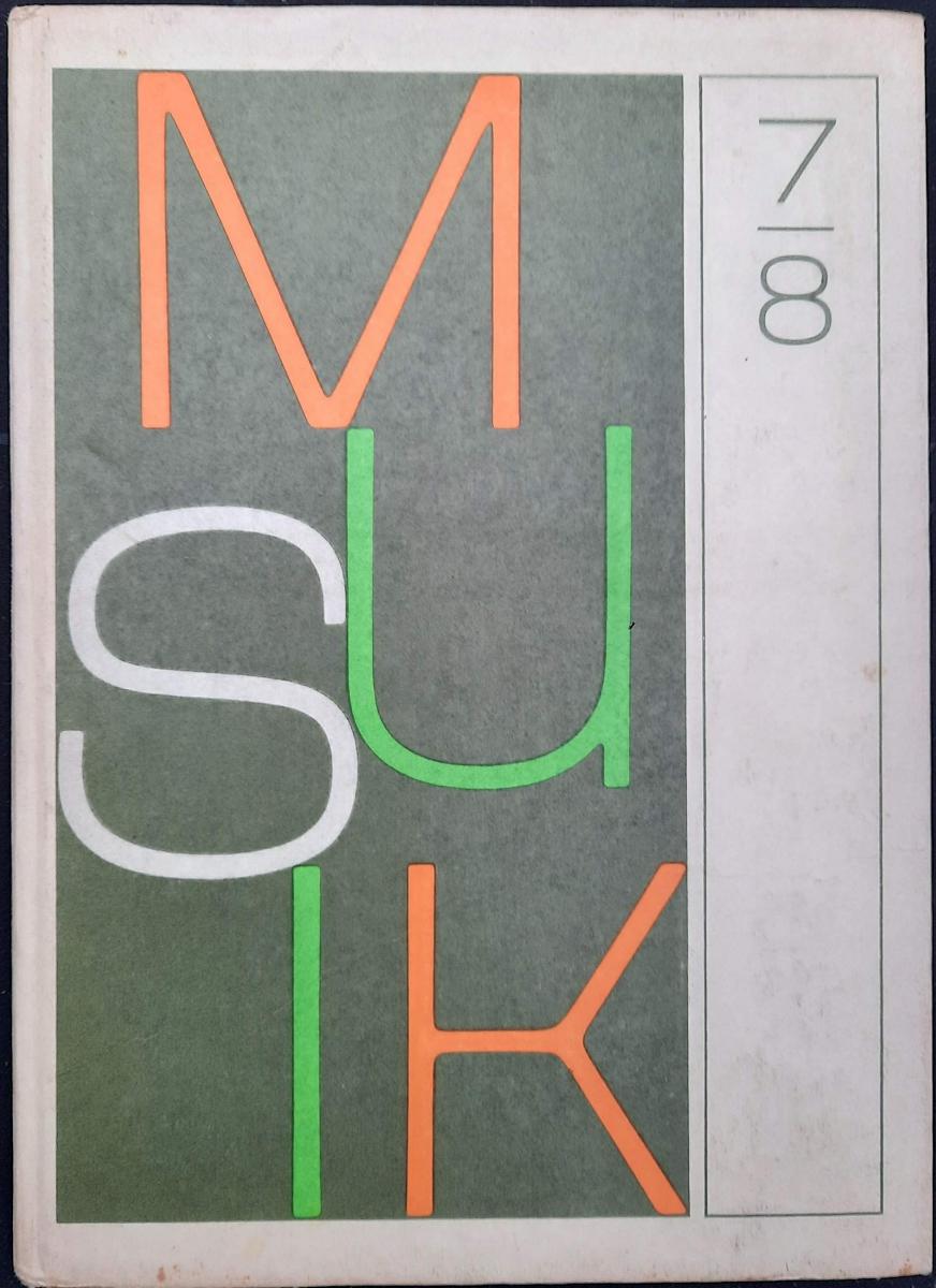 MUSIK Klassen 7 und 8 Lehrbuch DDR 1977