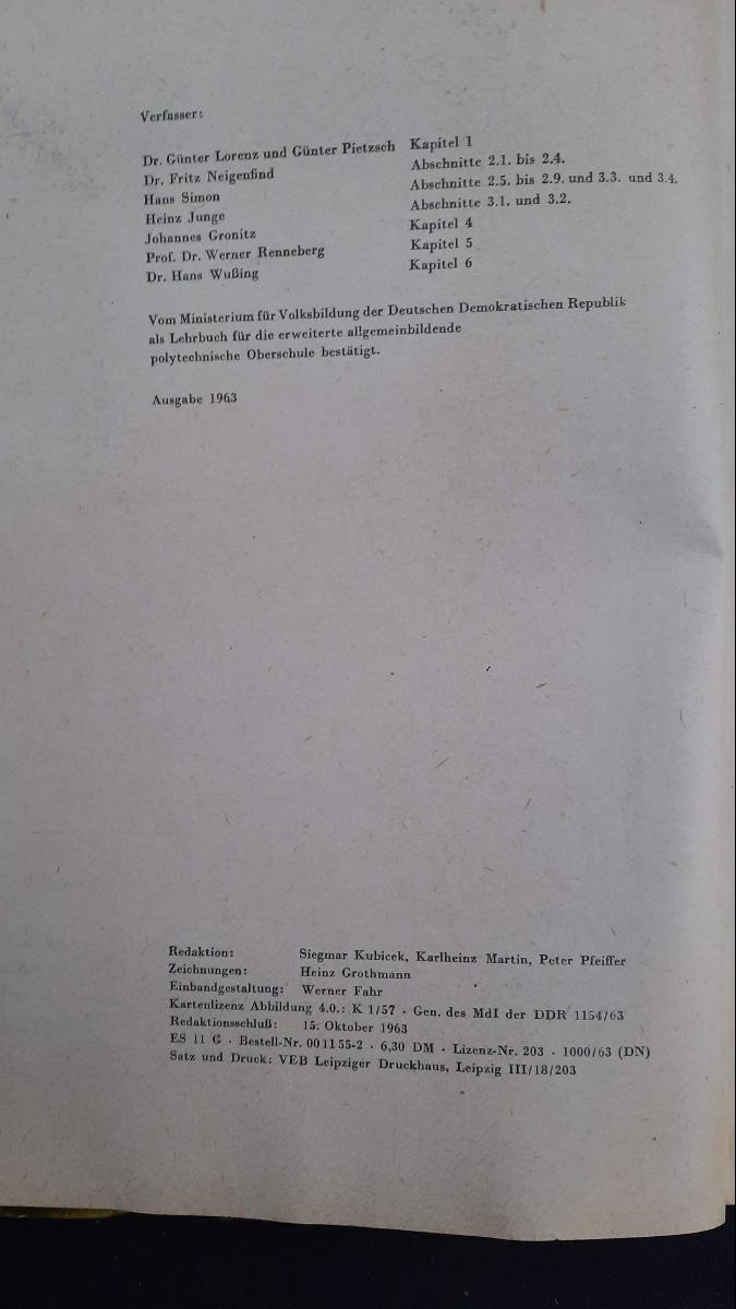 Mathematik Klasse 11 EOS Lehrbuch DDR 1963 – Bild 3