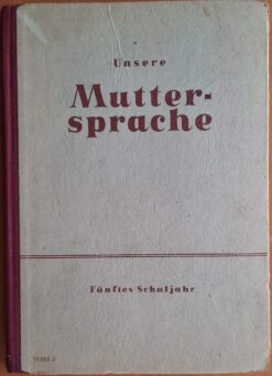 UNSERE MUTTERSPRACHE 5. Schuljahr Lehrbuch DDR DDR 1956