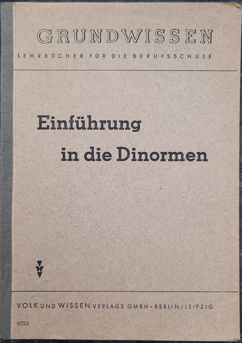 Einführung in die Dinormen Berufsschule 1948