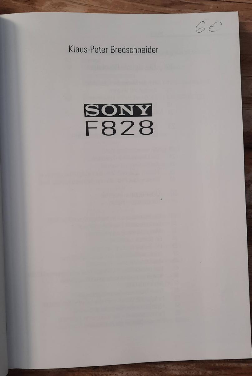 SONY F828 Klaus-Peter Bredschneider