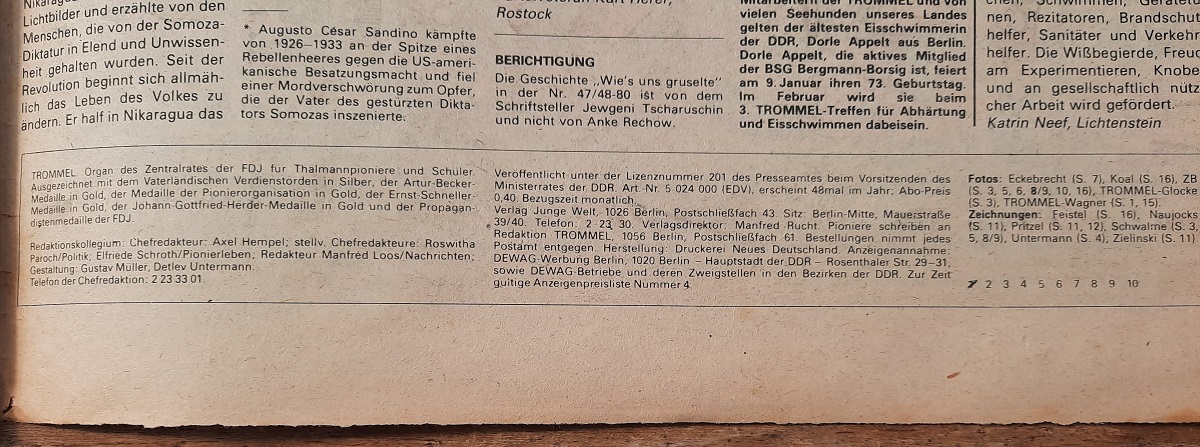 TROMMEL Heft 1 1981 Zeitschrift für Pioniere und Schüler DDR – Bild 3