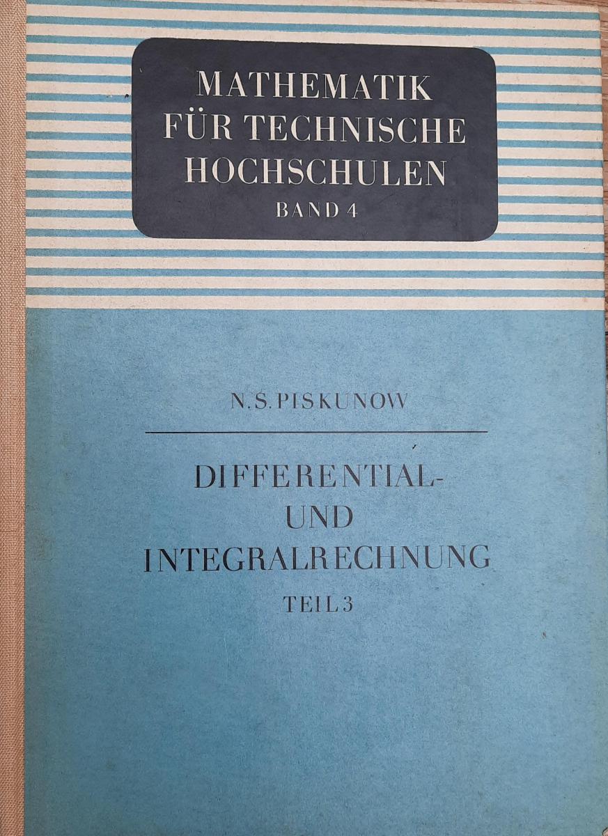 Differential- und Integralrechnung Teil 3  Lehrbuch DDR