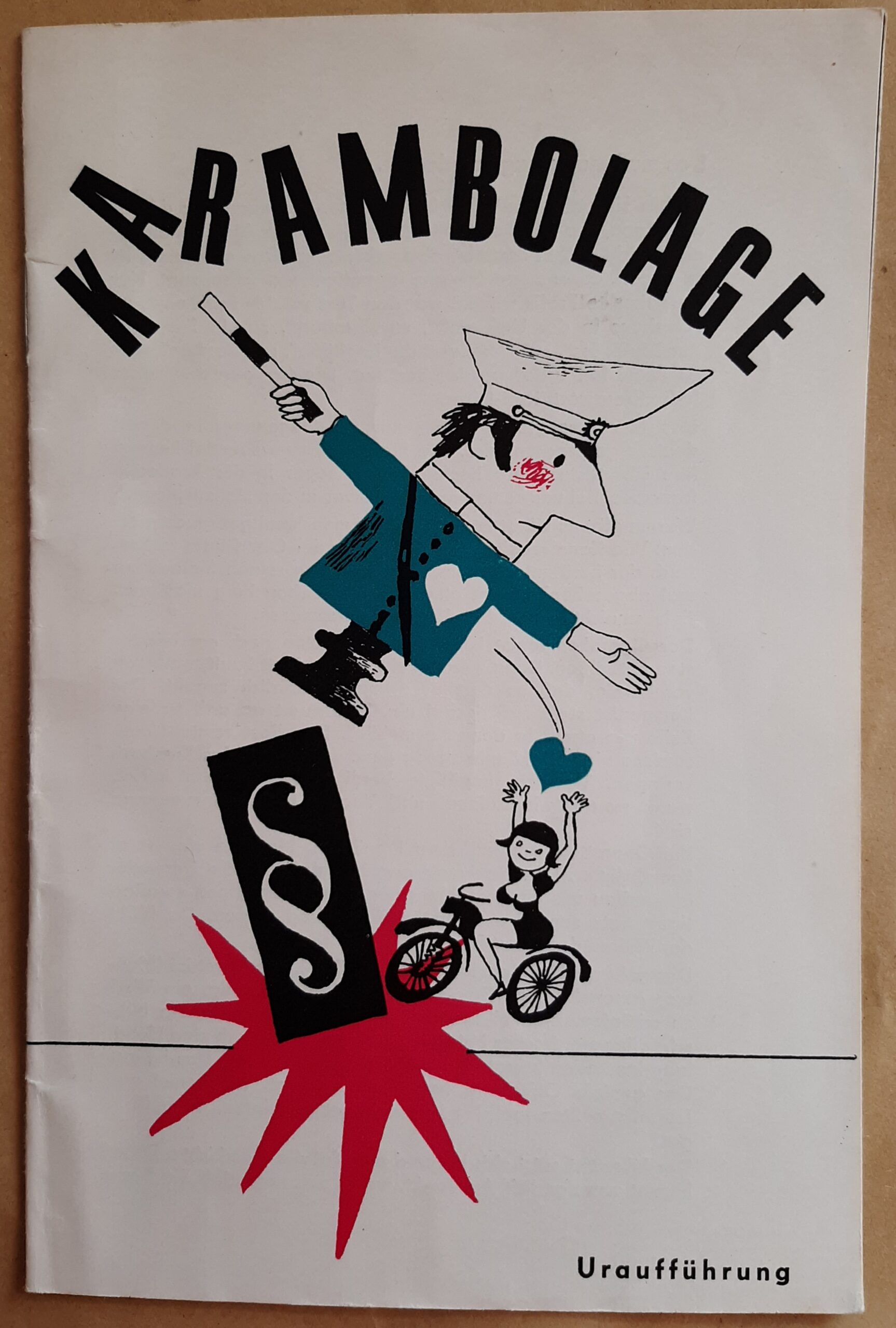 Karambolage - Uraufführung / Programmheft 1969 Bühnen der Stadt Gera