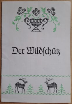 Der Wildschütz - Programmheft Spielplan 1971 / 72 Bühnen der Stadt Gera