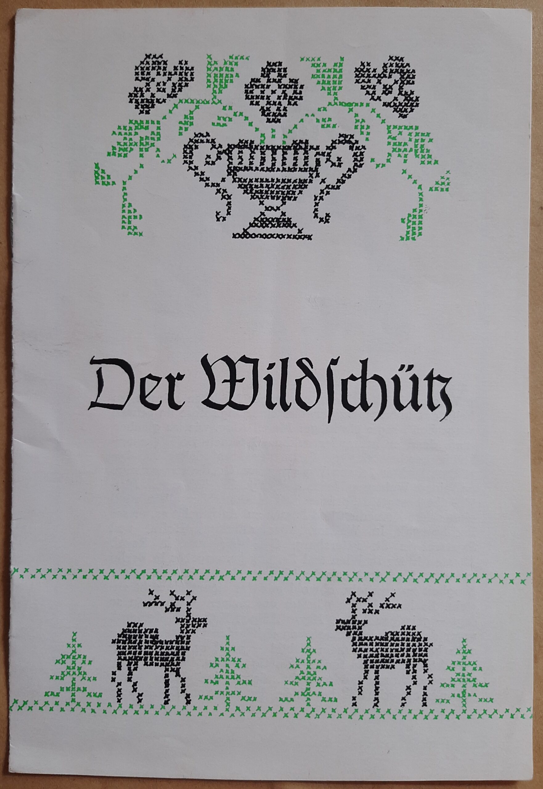 Der Wildschütz - Programmheft Spielplan 1971 / 72 Bühnen der Stadt Gera