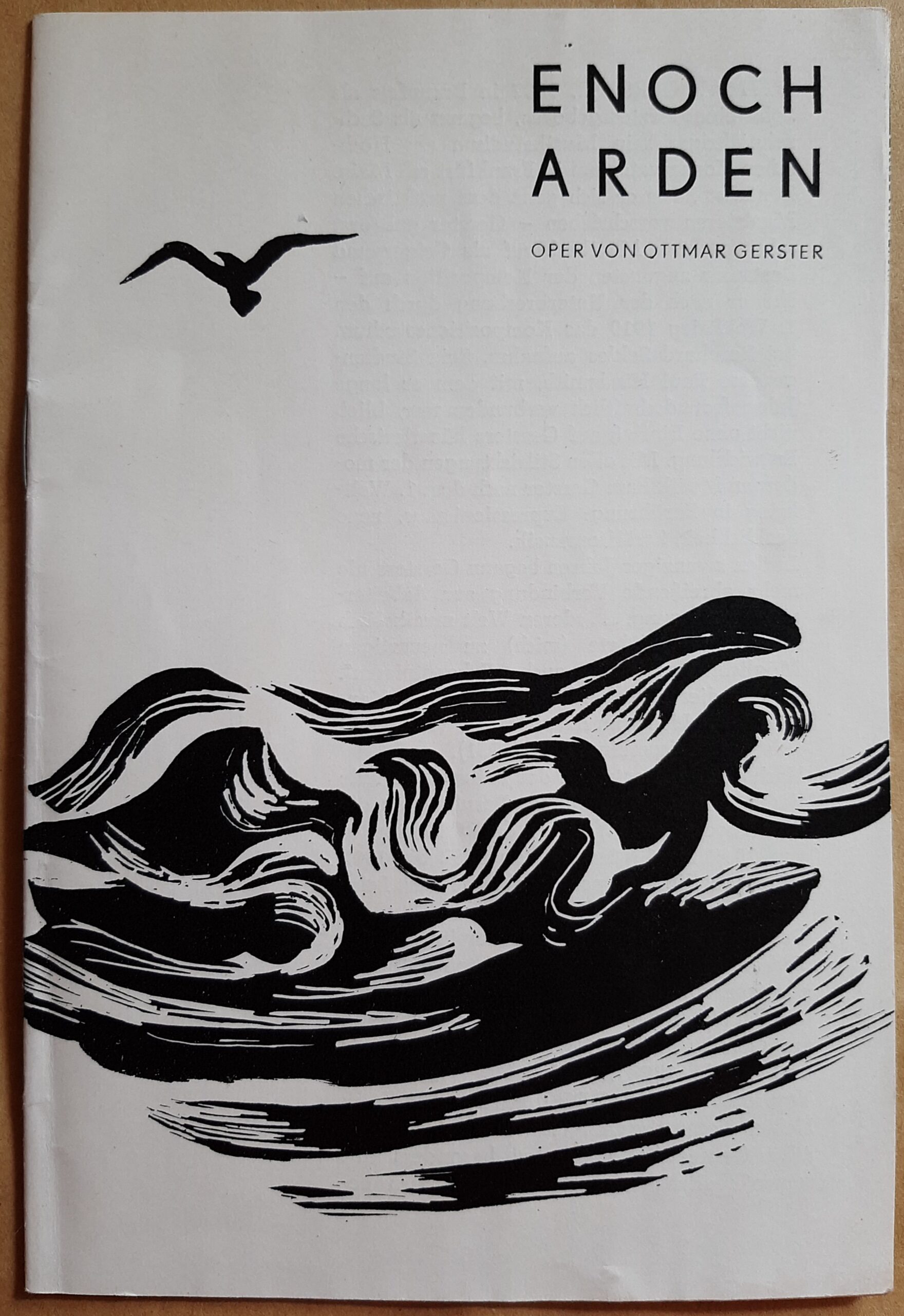 ENOCH ARDEN - Oper von Ottmar Gerster / Programmheft Spielzeit 1970 / 71 Bühnen der Stadt Gera