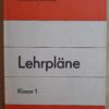 Lehrpläne Klasse 1