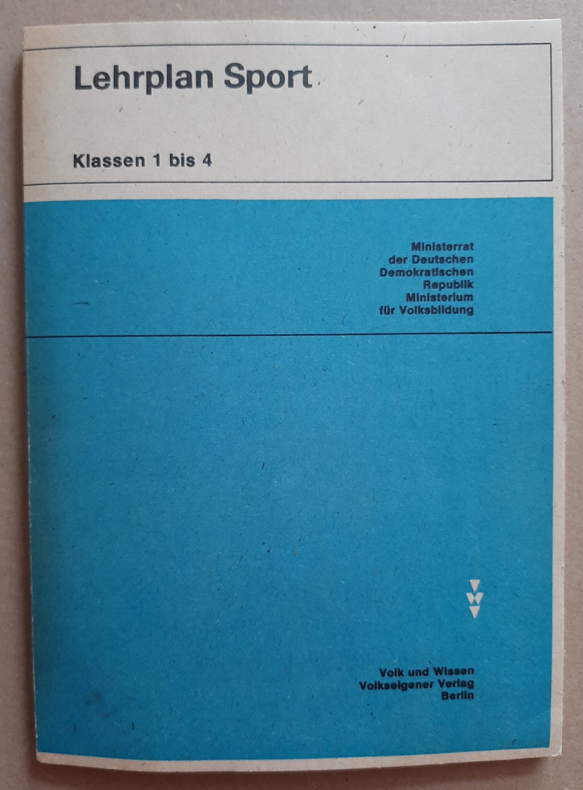 Lehrplan Sport Klassen 1 bis 4