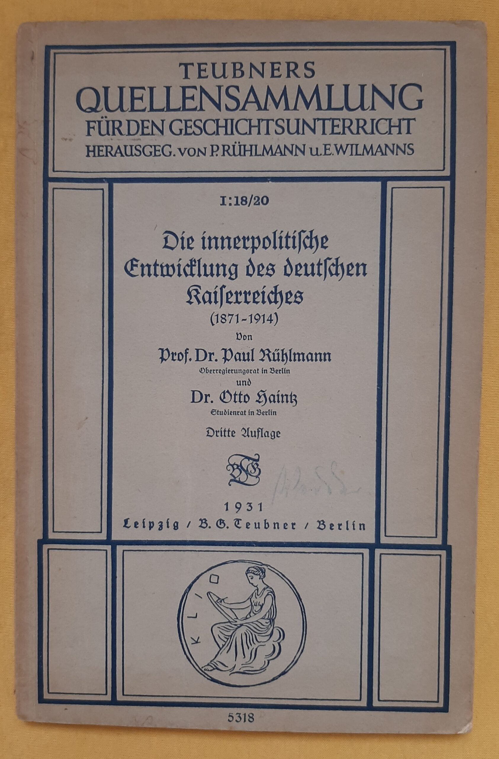 Die innerpolitische Entwicklung des deutschen Kaiserreichs (1871 - 1914) Teubners Quellensammlung für den Geschichtsunterricht